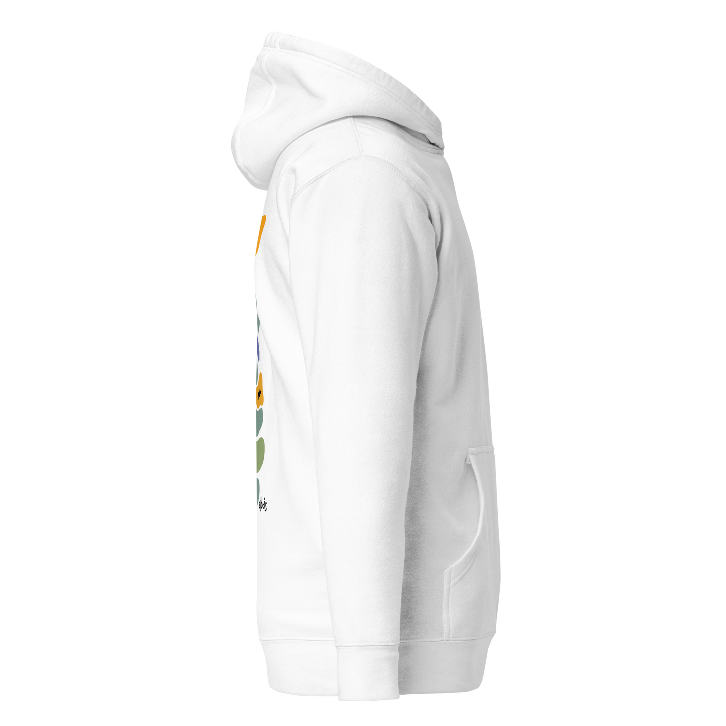 Abstract purple psychedelic flowers Unisex Hoodie