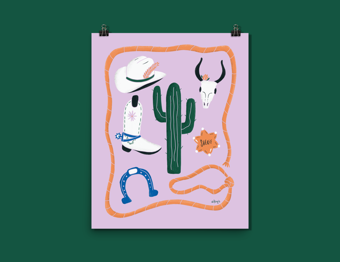 CowGirl Starter Pack lilac Poster