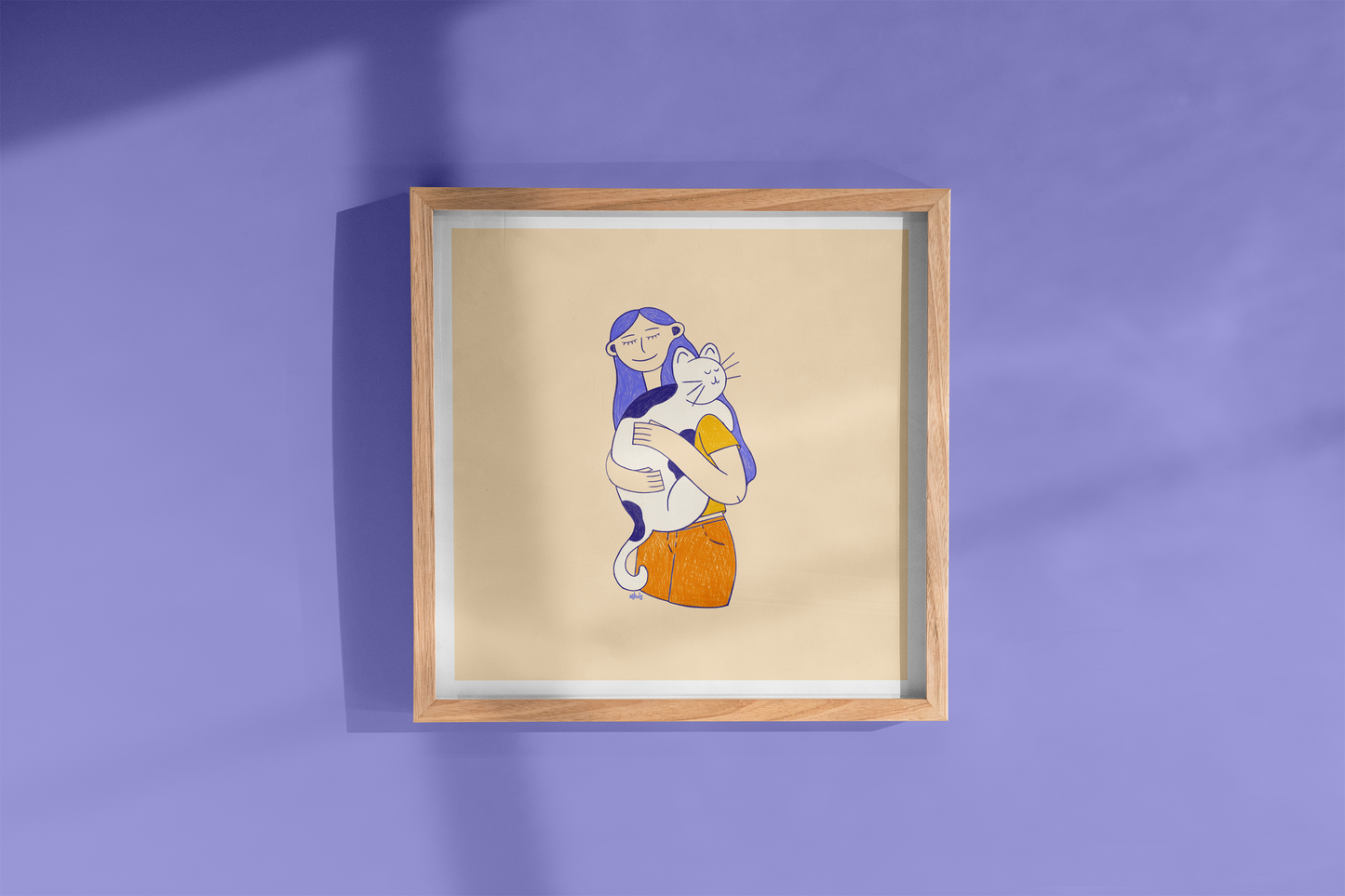 Sidekick mauve Affiche
