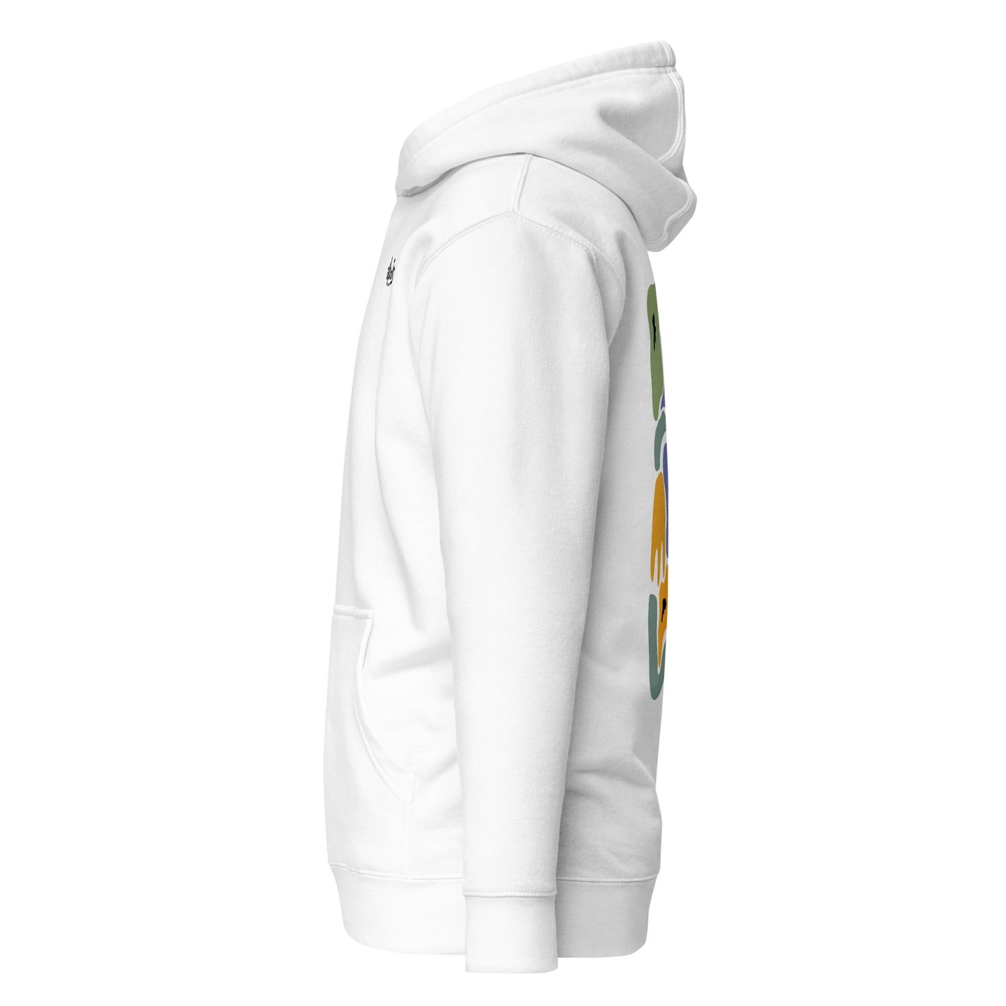Abstract purple psychedelic flowers Unisex Hoodie
