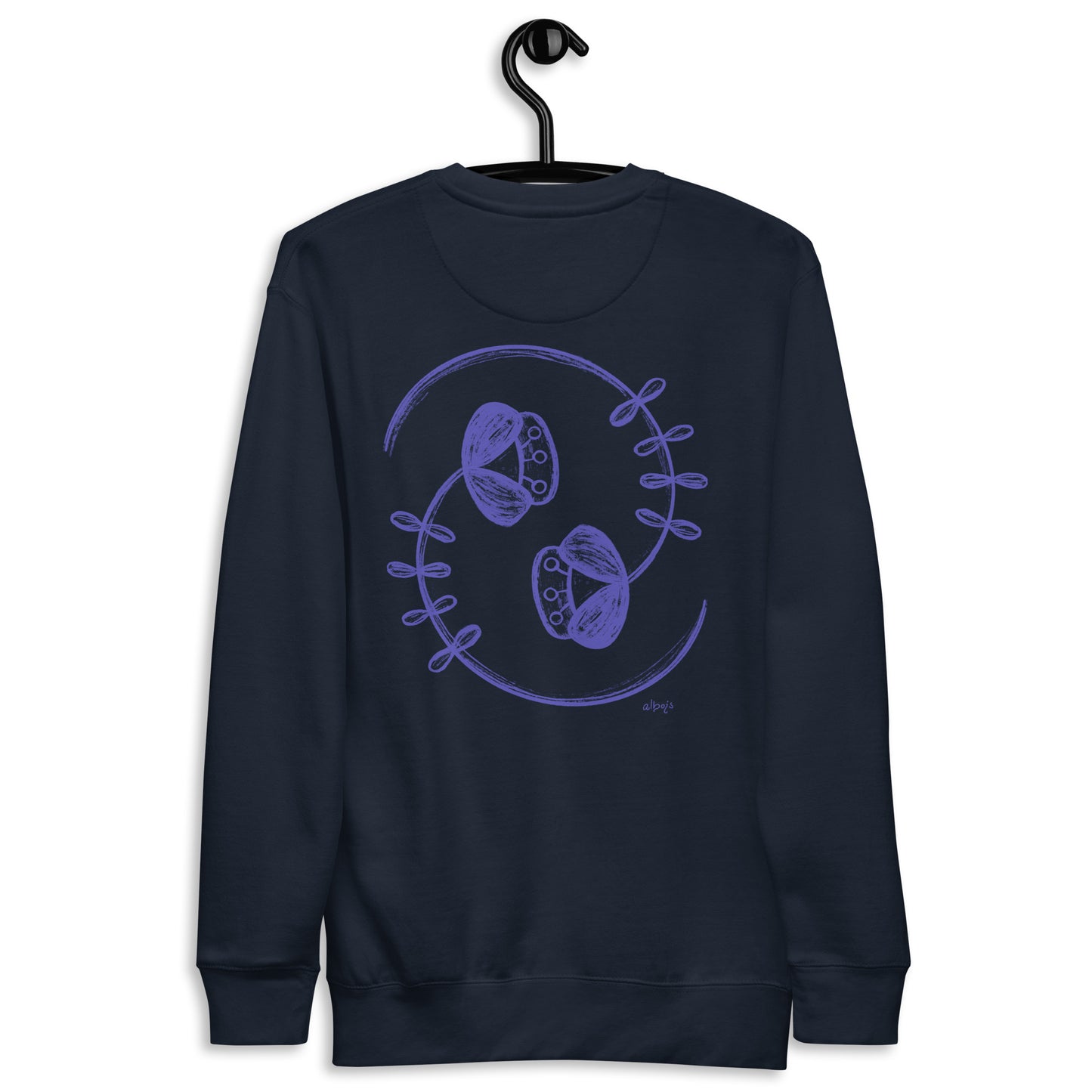 Yin Yang flowers Unisex Premium Sweatshirt