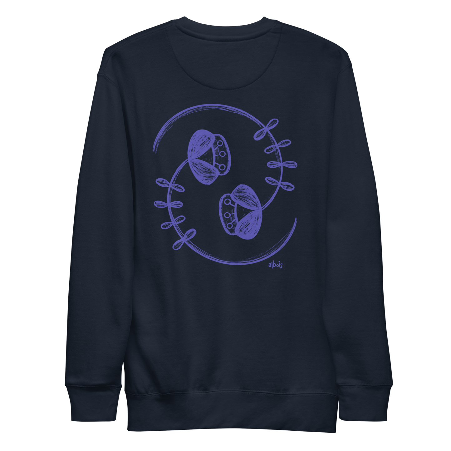Yin Yang flowers Unisex Premium Sweatshirt