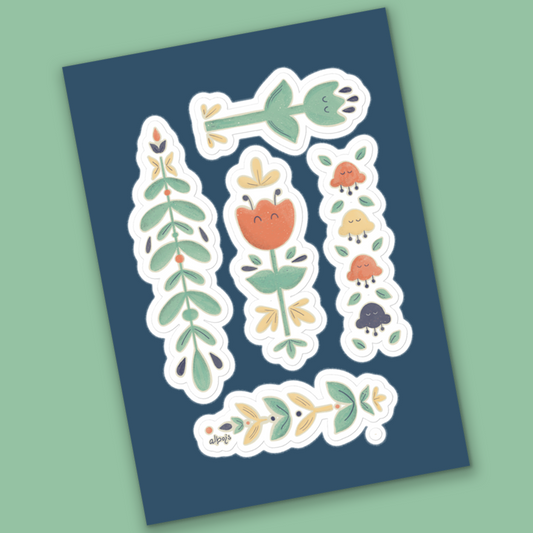 Let it bloom original Sticker sheet