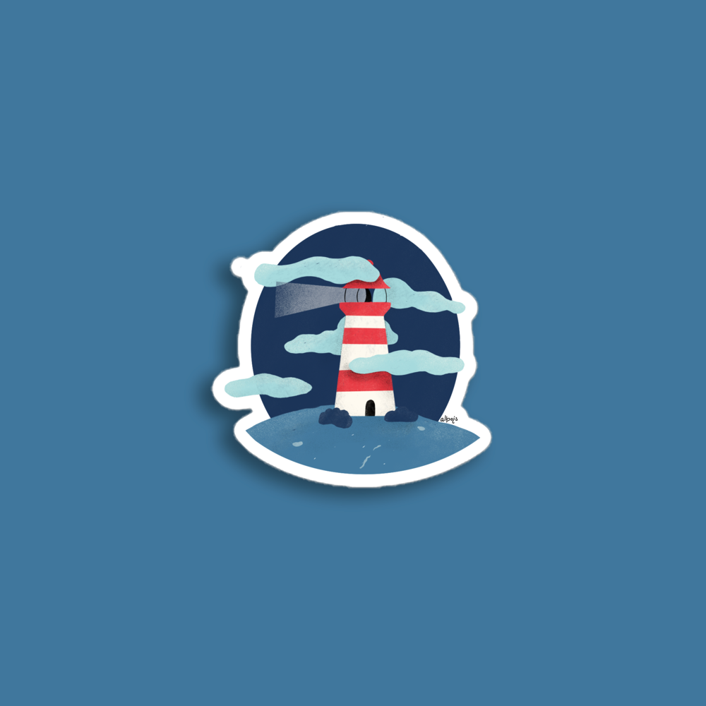 Red Lighthouse sticker