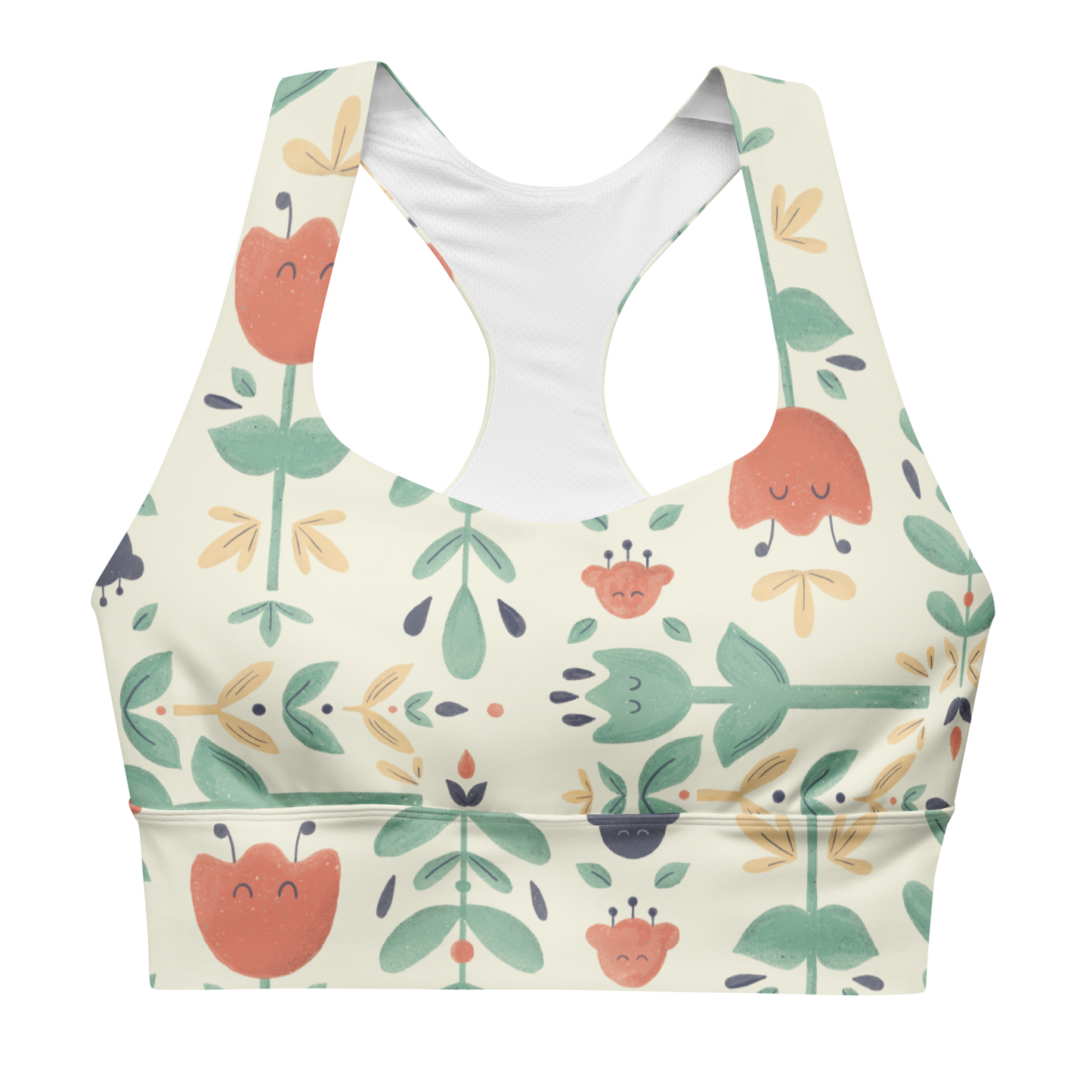Let it bloom original Longline sports bra