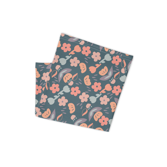 Spring feeling dusty blue pattern Neck Gaiter