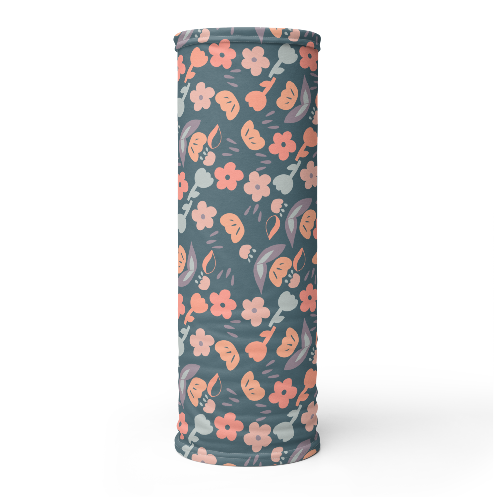 Spring feeling dusty blue pattern Neck Gaiter