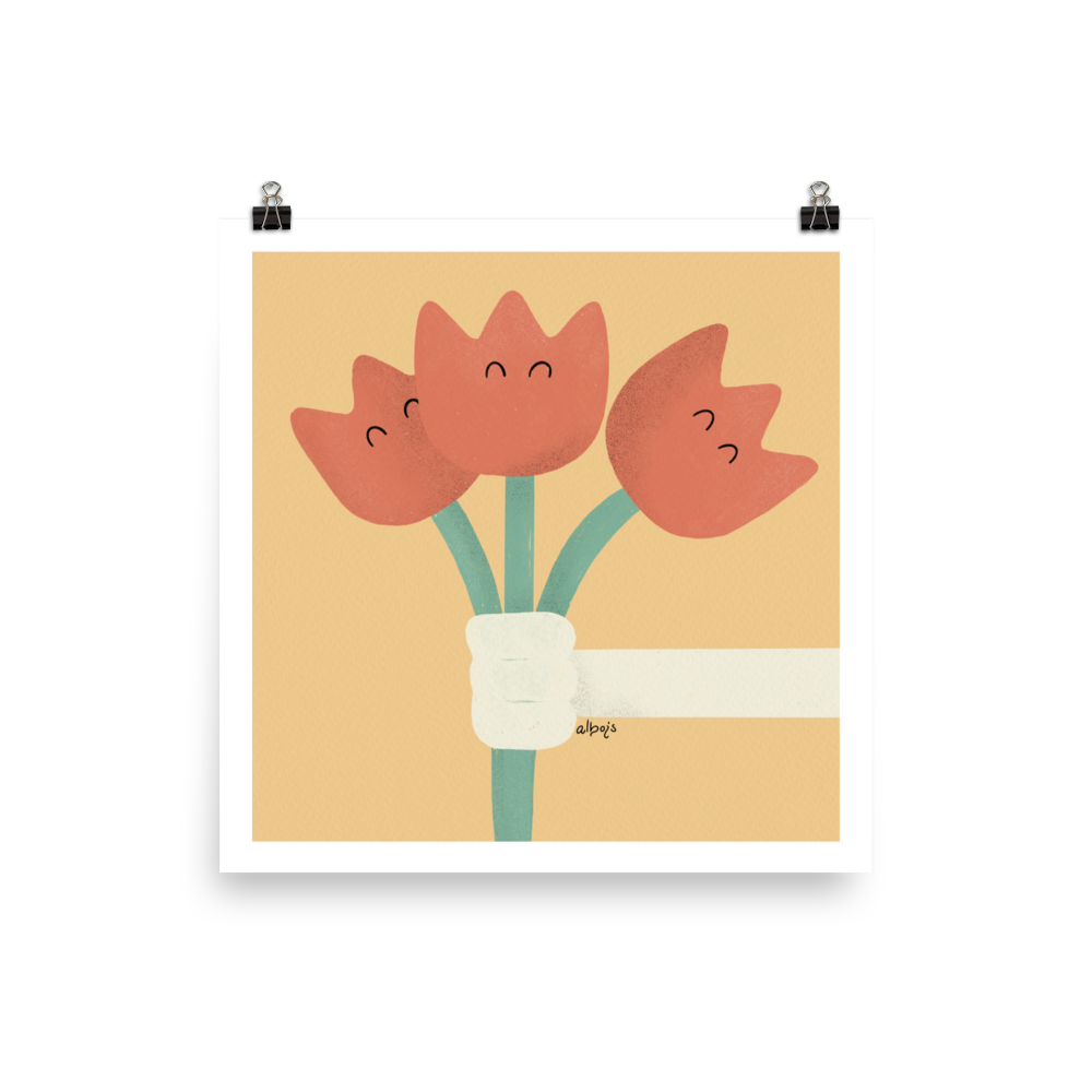 Tulips for u Poster