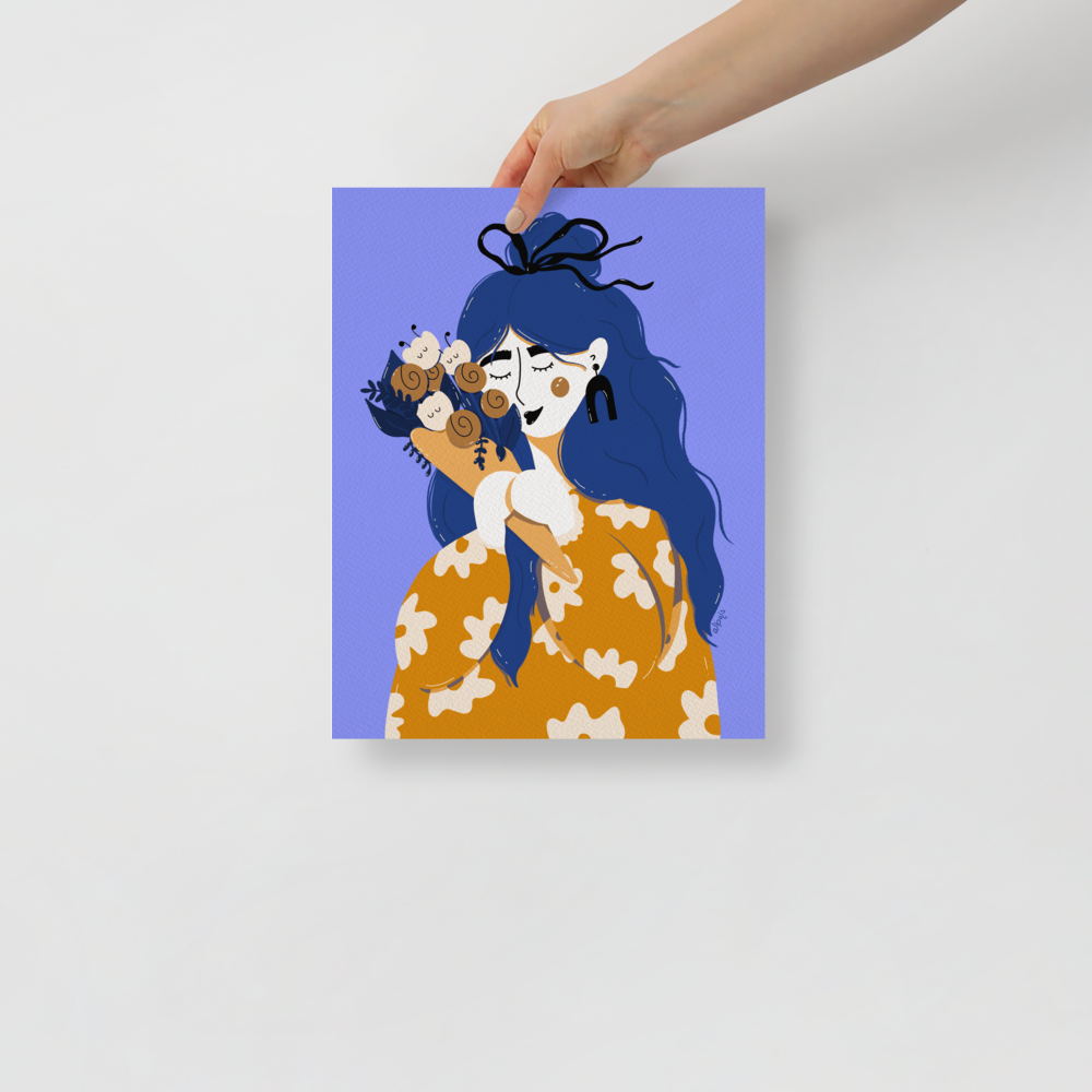 Oh my sweet bouquet purple Poster