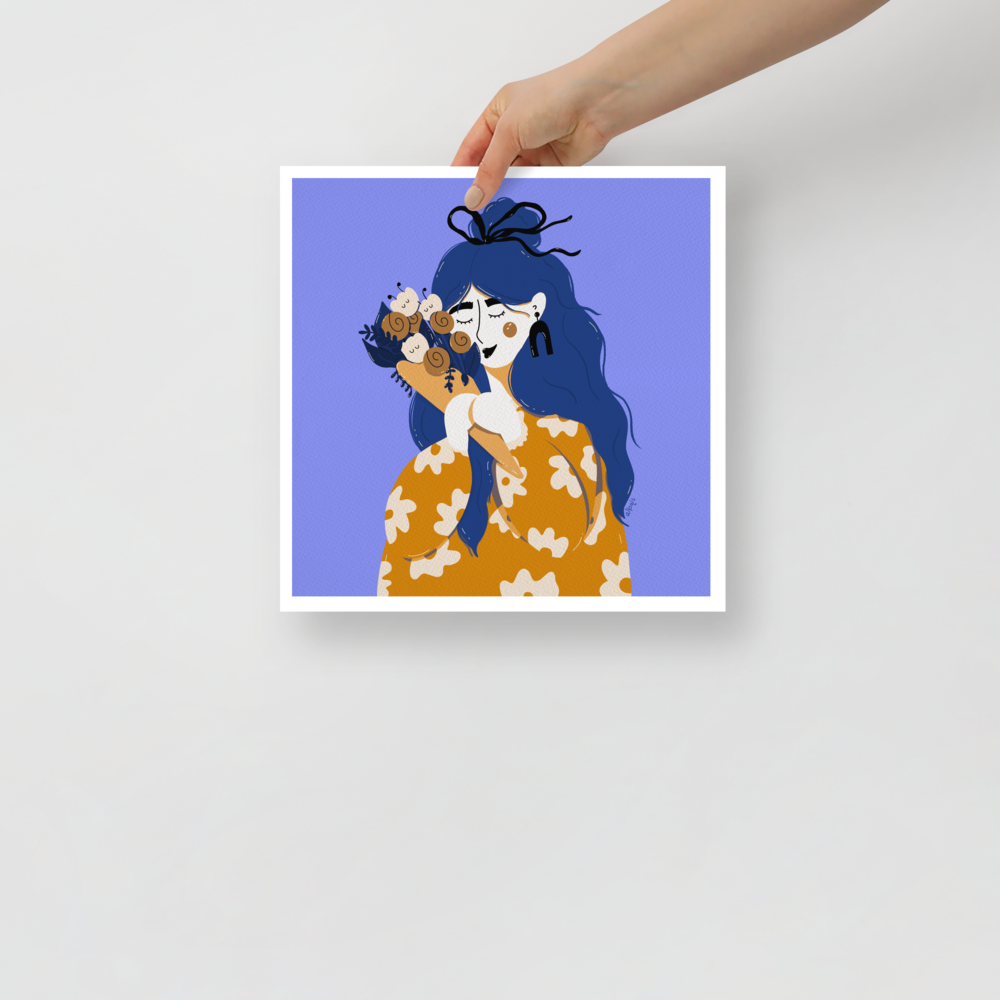 Oh my sweet bouquet purple Poster