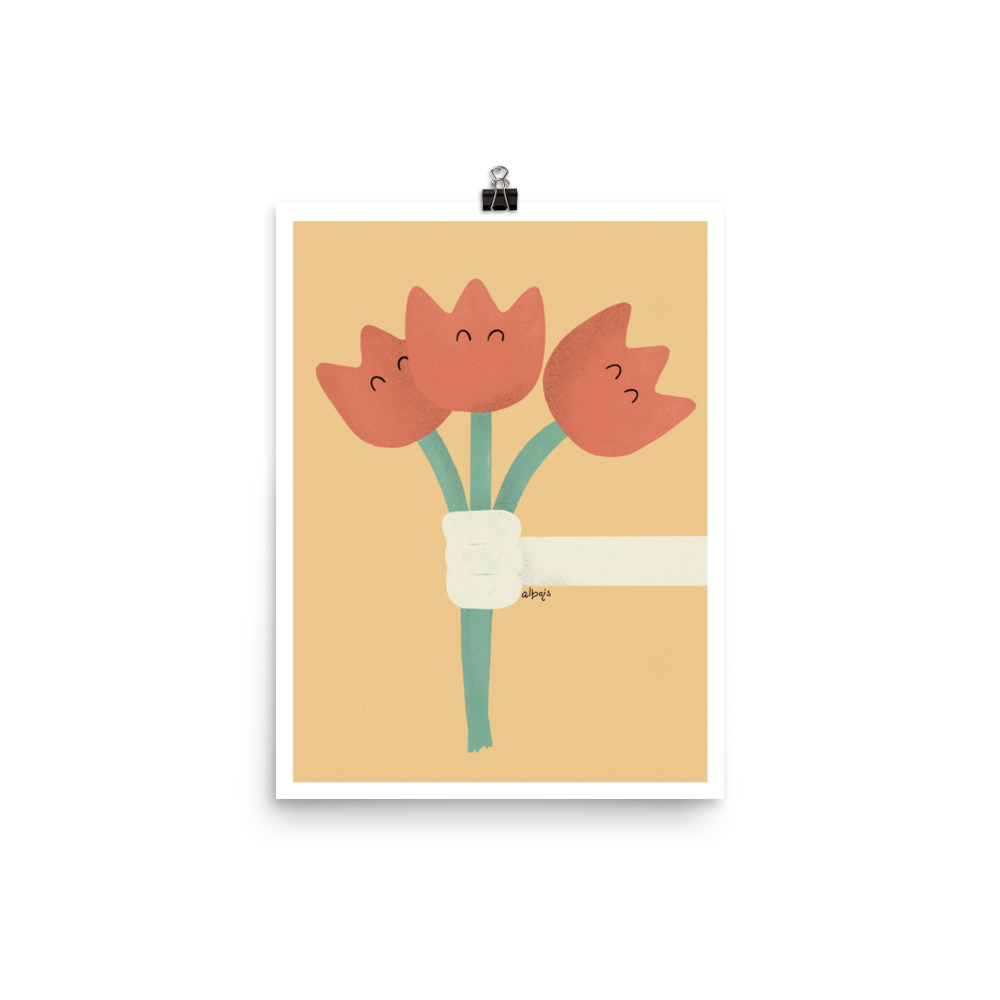 Tulips for u Poster