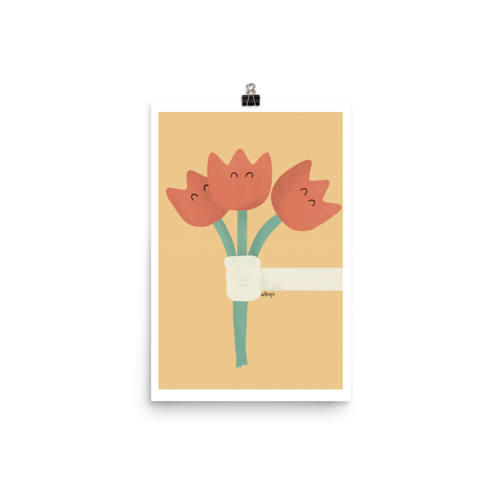 Tulips for u Poster