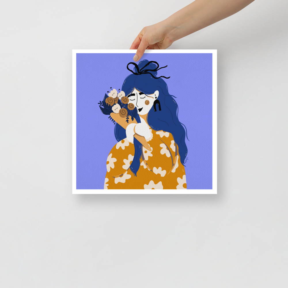 Oh my sweet bouquet purple Poster
