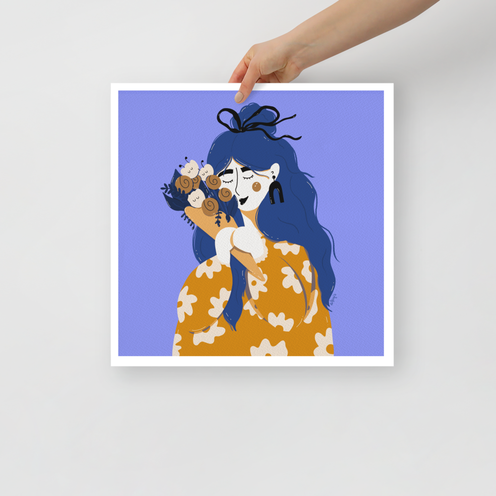 Oh my sweet bouquet purple Poster