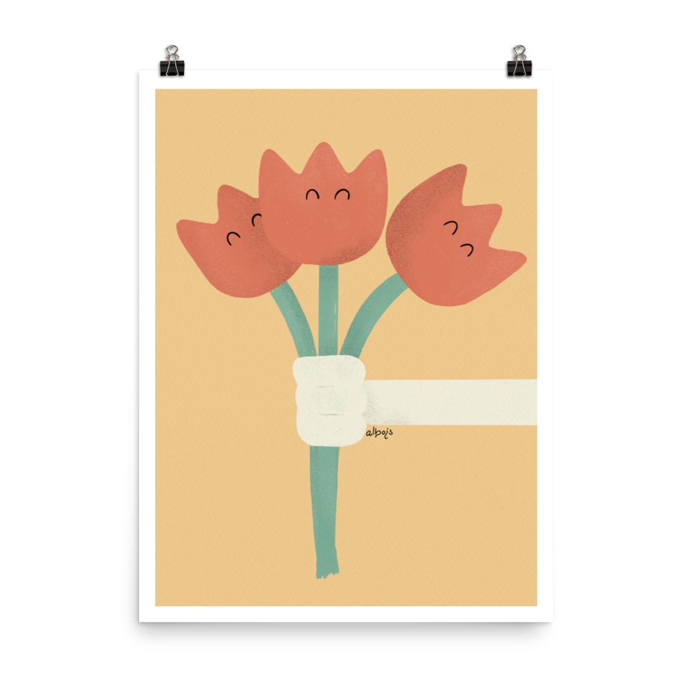 Tulips for u Poster