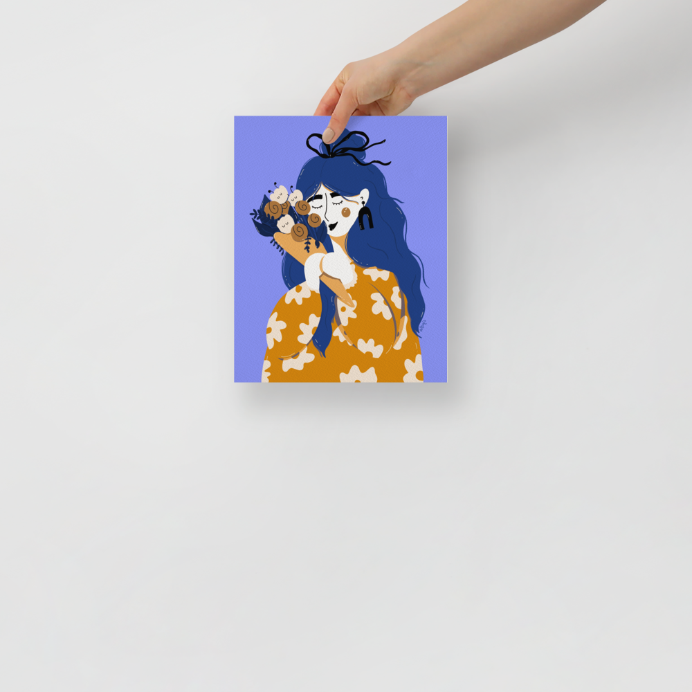 Oh my sweet bouquet purple Poster