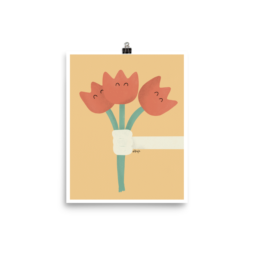 Tulips for u Poster