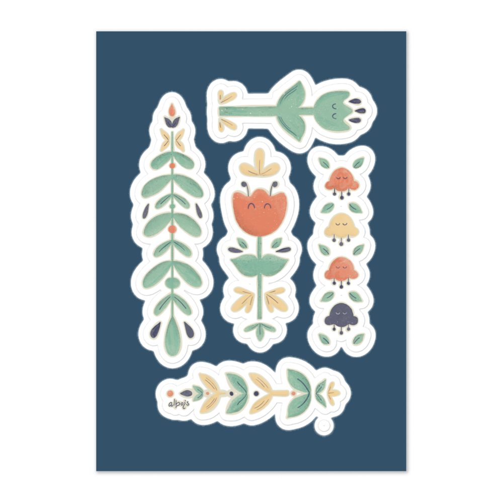 Let it bloom original Sticker sheet