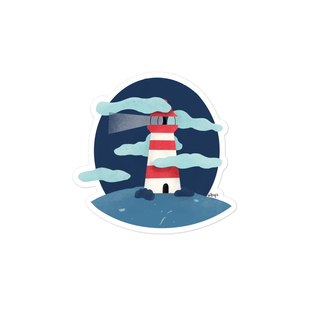 Red Lighthouse sticker