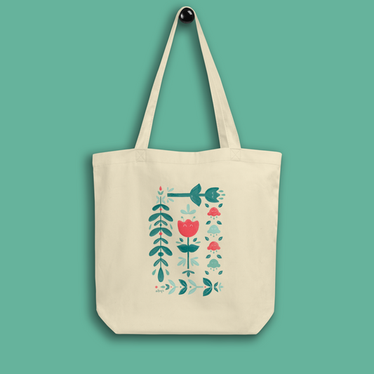 Let it bloom red shades Eco Tote Bag