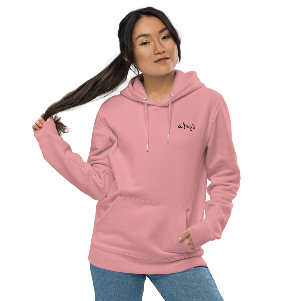 Let it bloom purple shades Unisex essential eco hoodie