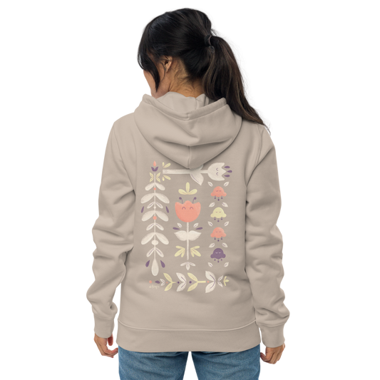 Let it bloom purple shades Unisex essential eco hoodie