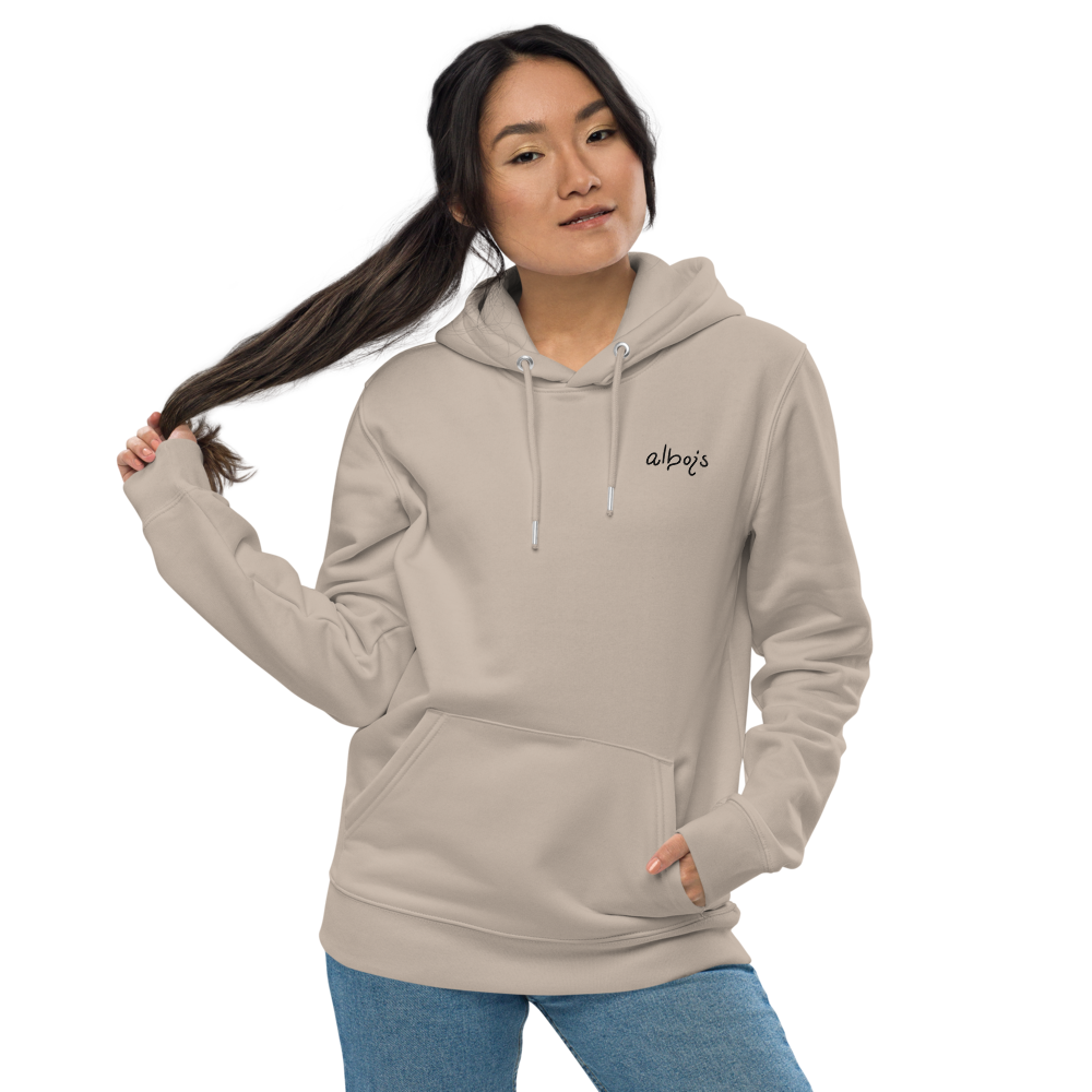 Let it bloom purple shades Unisex essential eco hoodie